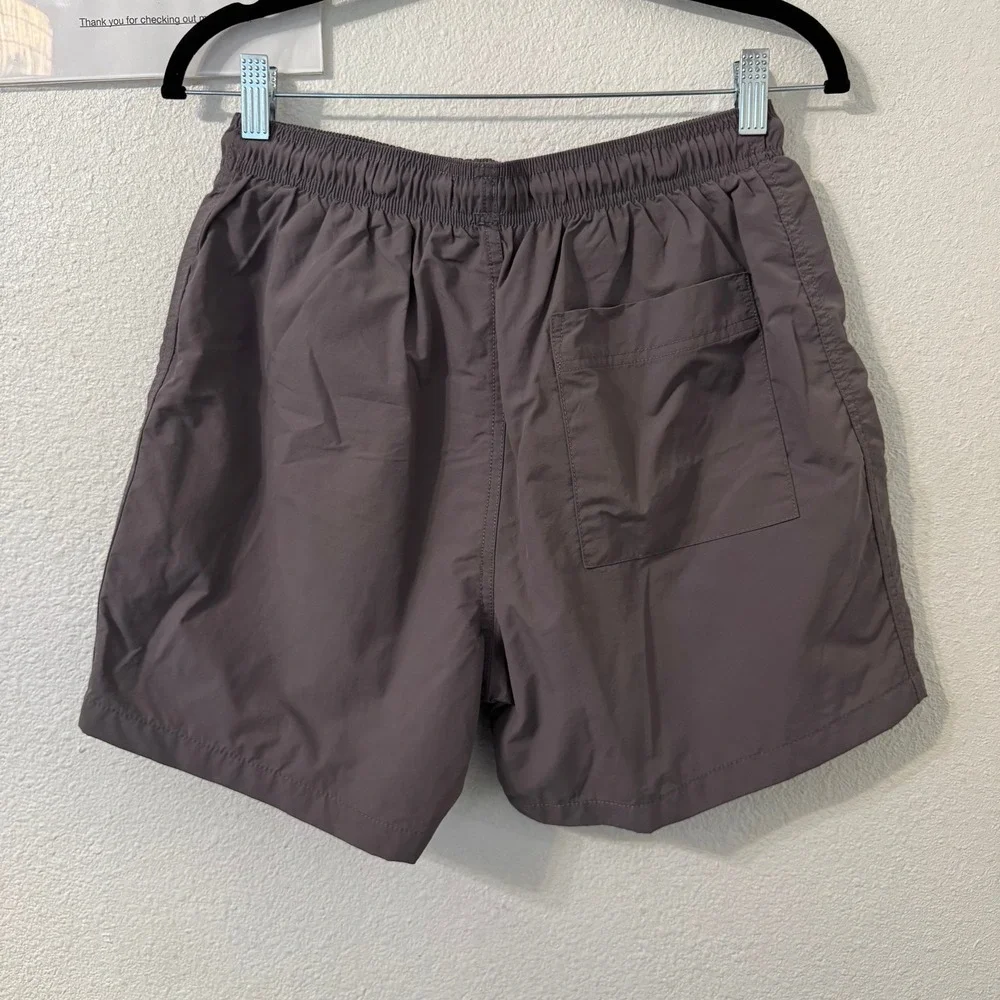 Standard Cloth Swim Trunks Shorts Mens M Mauve 5 Inch Inseam Mesh Lined Outdoors